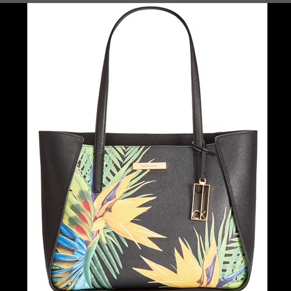 NEW Calvin Klein Marissa Bag Palm Print